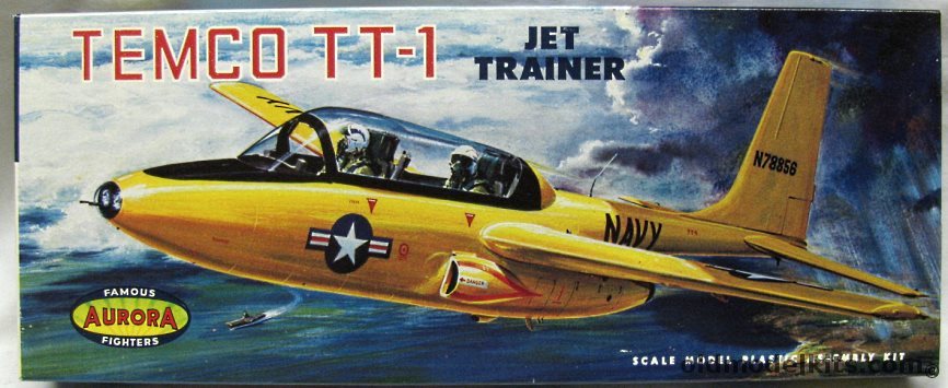 Aurora 1/43 Temco TT-1 Trainer - (ex Strombecker), 139-98 plastic model kit